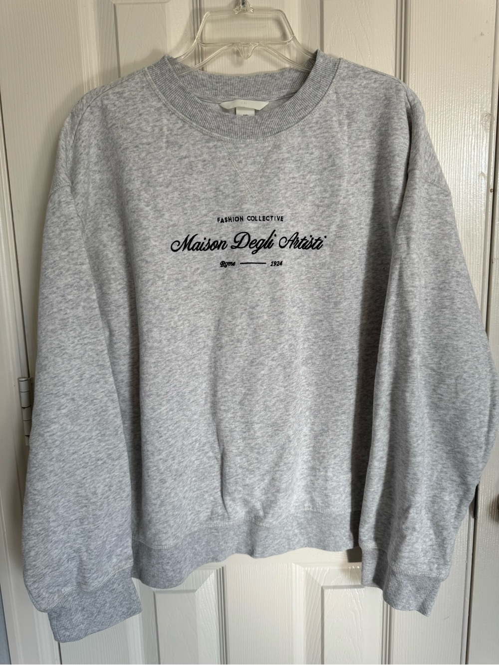 H&M Light Heathered Gray Crewneck Sweatshirt
